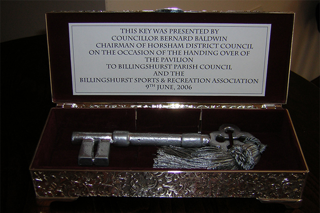 key to the pavilion